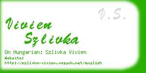 vivien szlivka business card